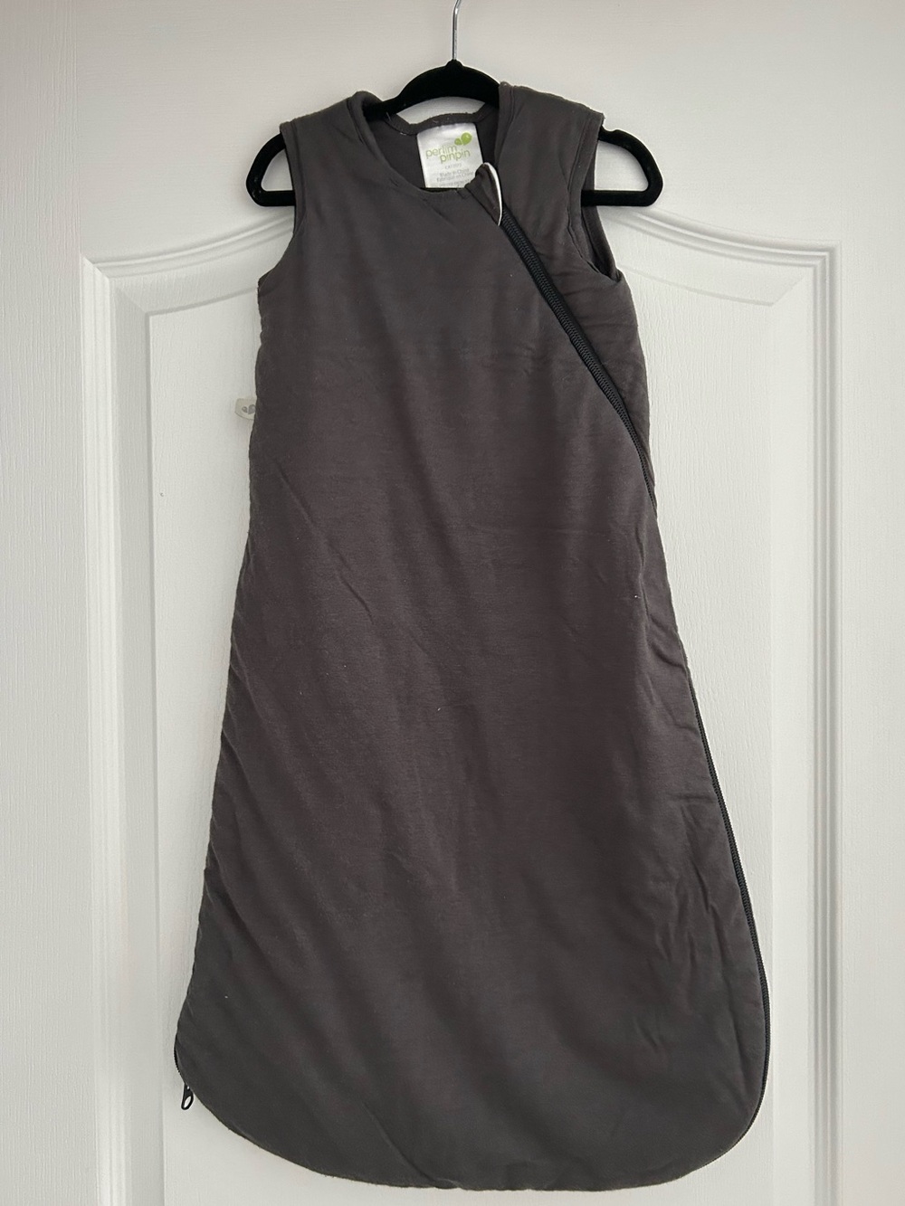 Sleeveless Zip Front Sleep Sack - Dark Gray